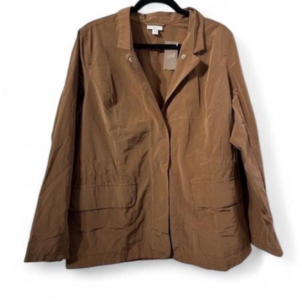 NWT J.Jill Brown Utility Jacket